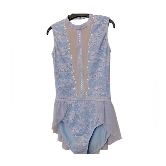 Weissman Other - Weissman Light Blue Lace Dance Costume
